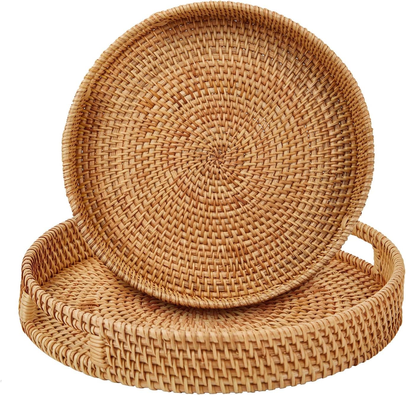 Whalehub Rattan Tray Set