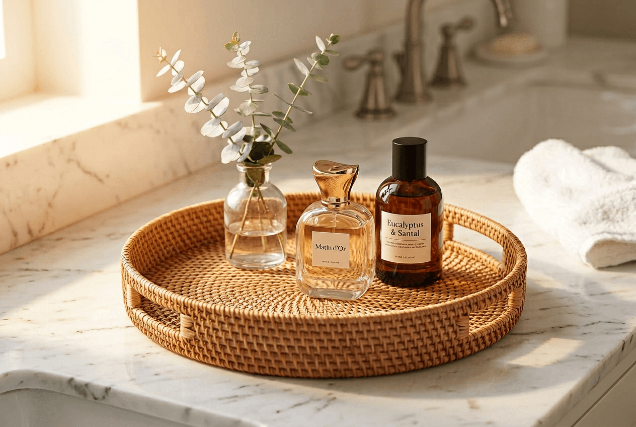 Whalehub Rattan Tray Set