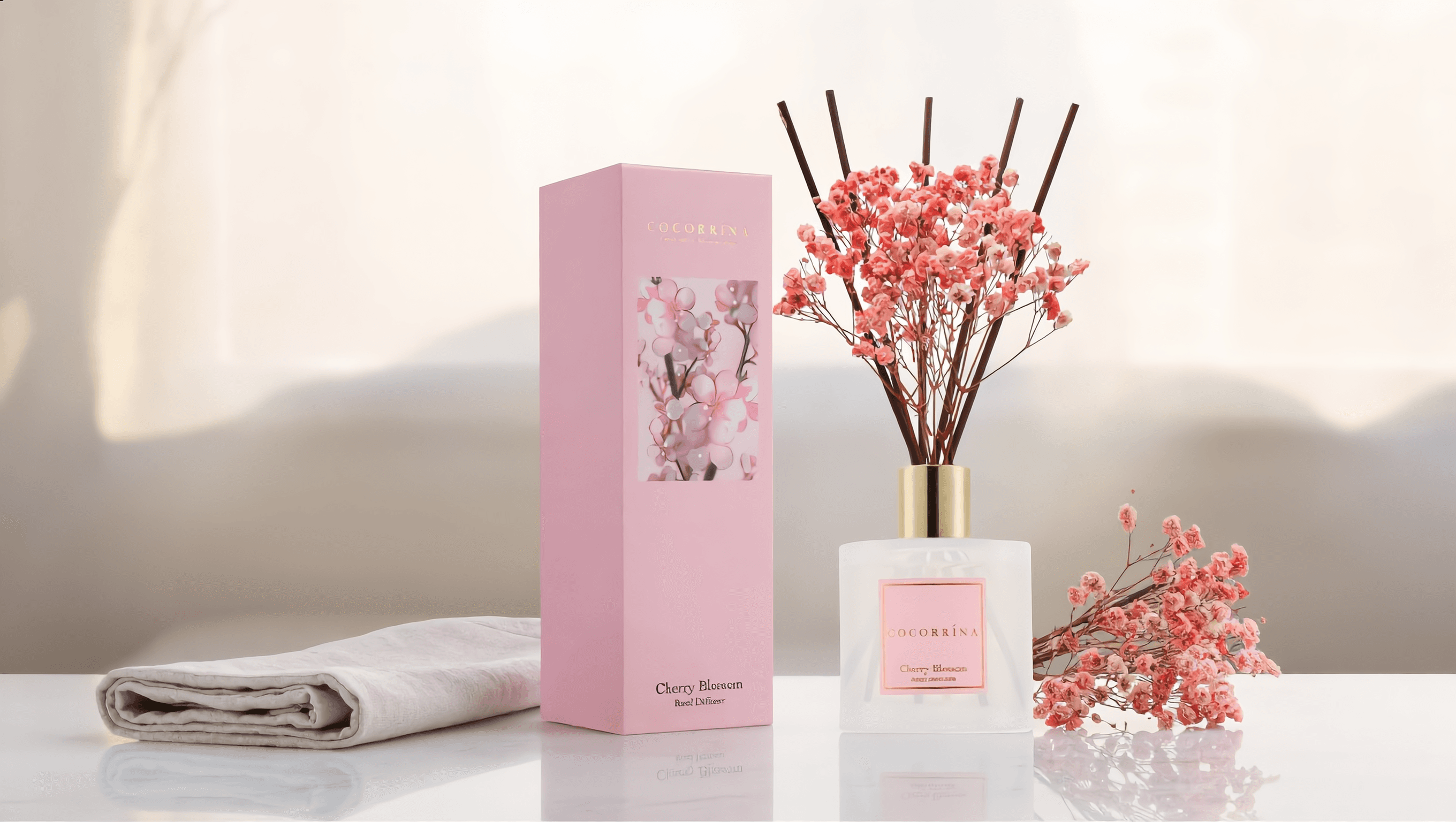 Cocorrína Cherry Blossom Reed Diffuser