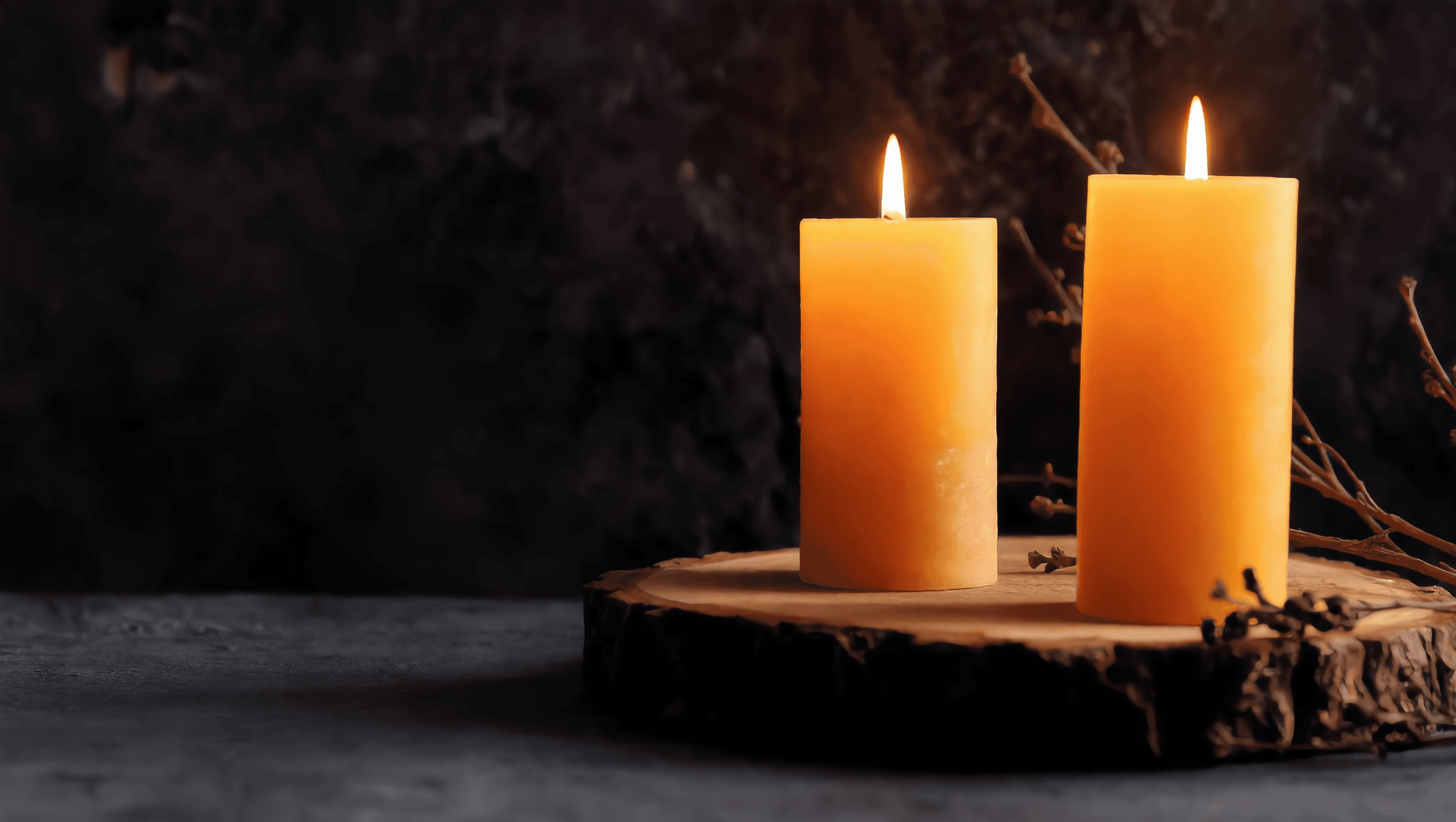 MAKALONE Beeswax Pillar Candles (6pk)