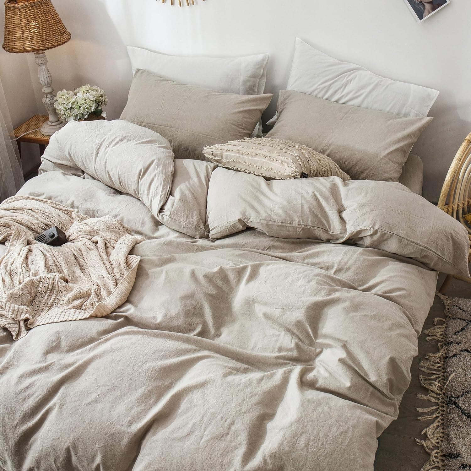 MooMee Washed Cotton Duvet Cover