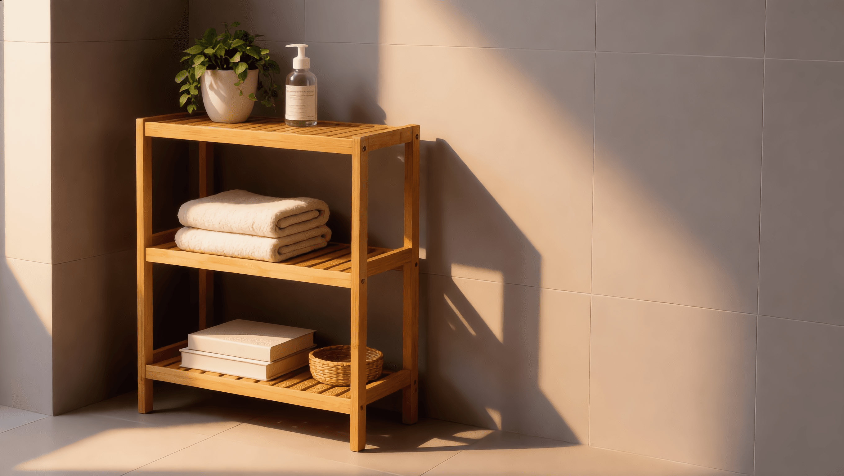 Bamboo 3-Tier Shelf